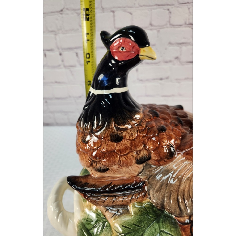 Vintage Kaldun and Bogle Pheasant Soup Tureen w/ Lid & Ladle Birds Thanksgiving - Picture 9 of 10
